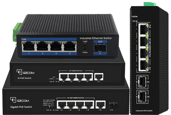 4 Port PoE Switch Types:  Choosing the Right One