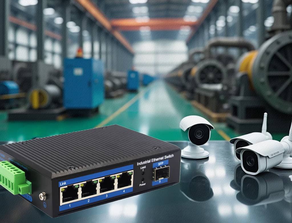 GZCOM Industrial 4 Port PoE Switch:  Unwavering Power and Reliability for Harsh Environments