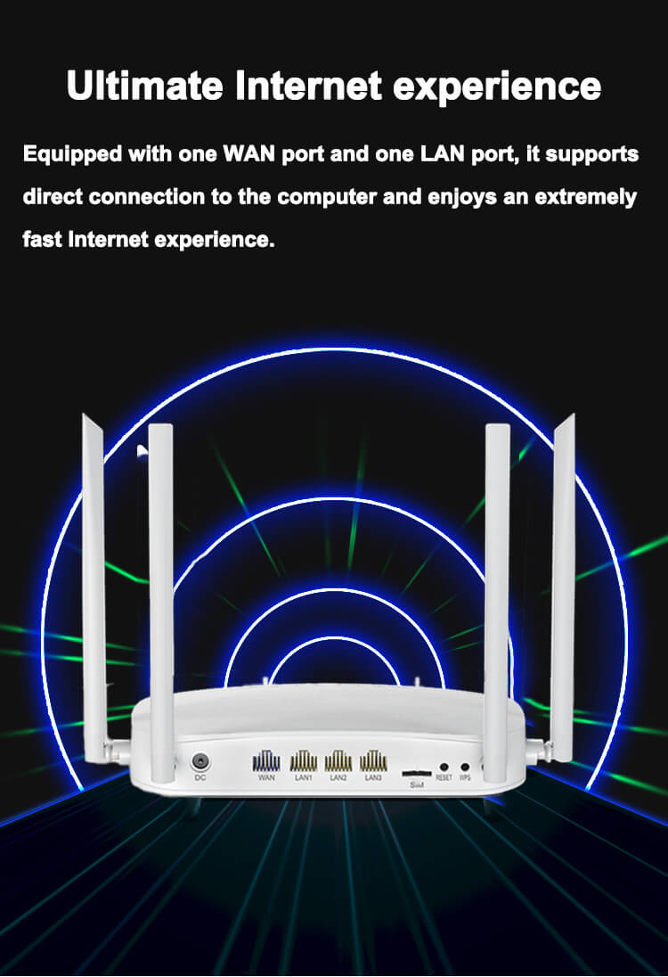 4G Router 300Mbps With 3 Ethernet LAN Ports