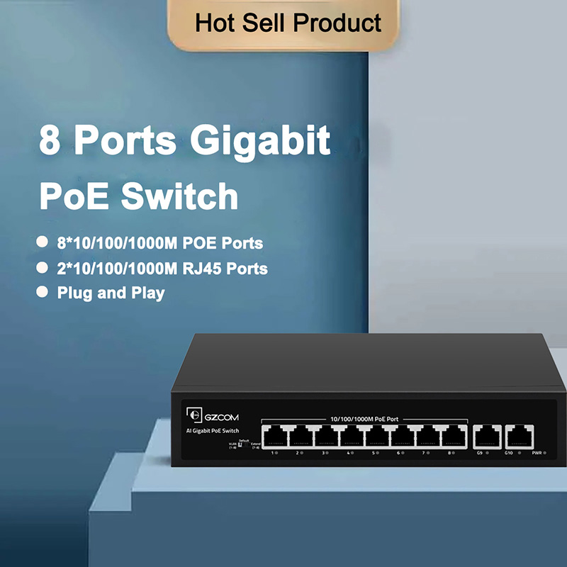 8 Port Gigabit PoE Switch
