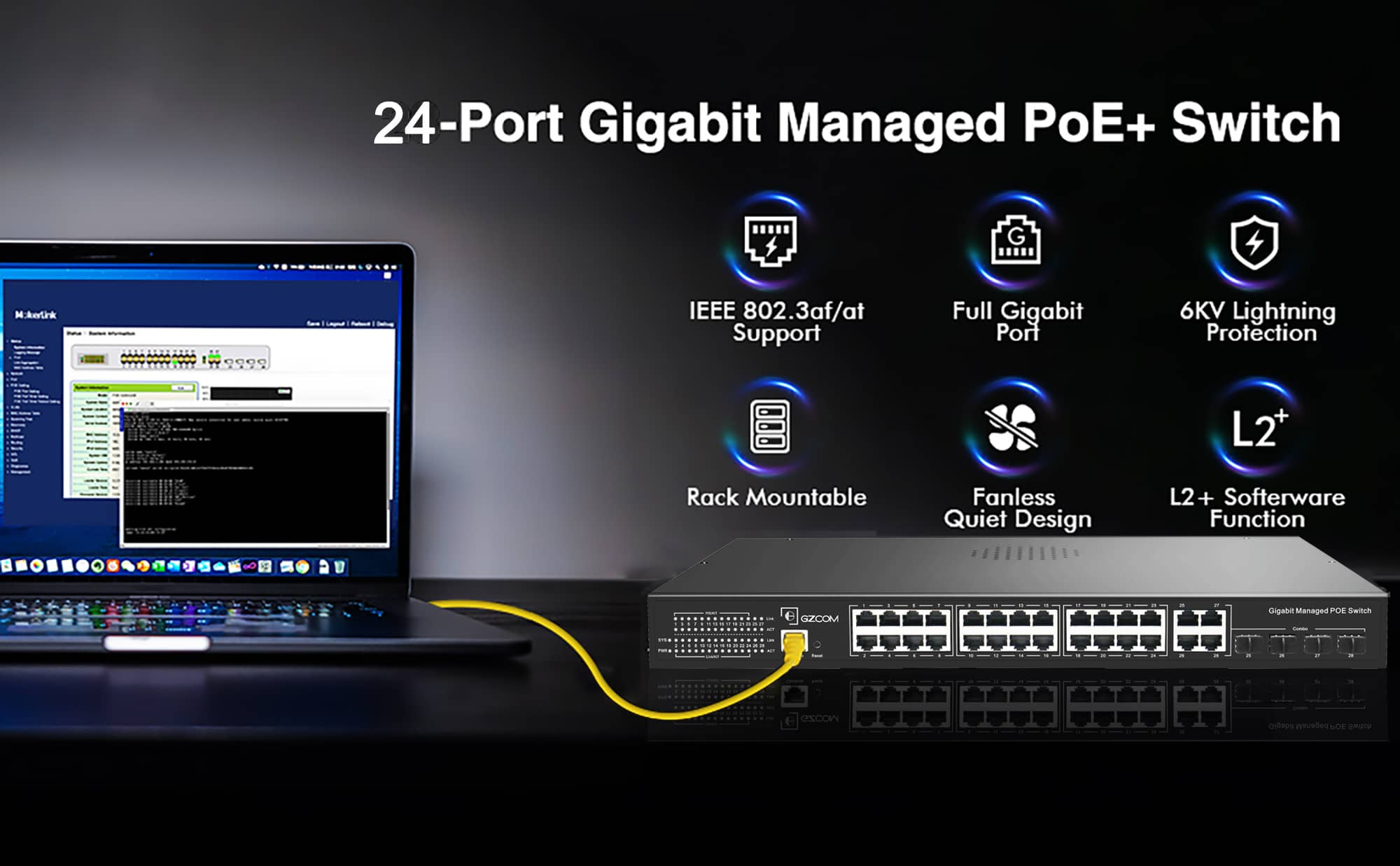  Benefits of a Managed 24 Port Gigabit PoE Switch for Business
