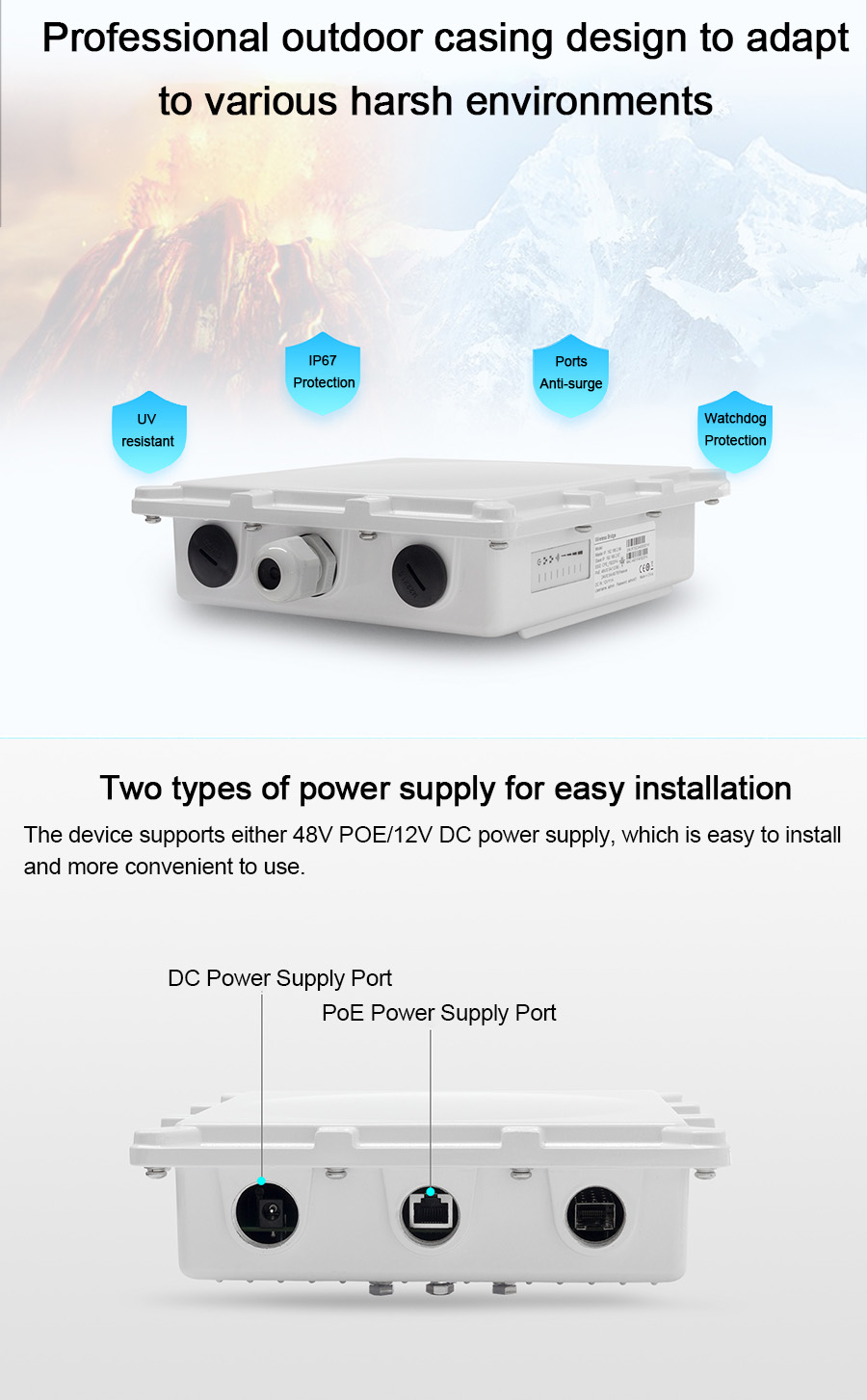 30KM PTP PtMP Wireless Bridge