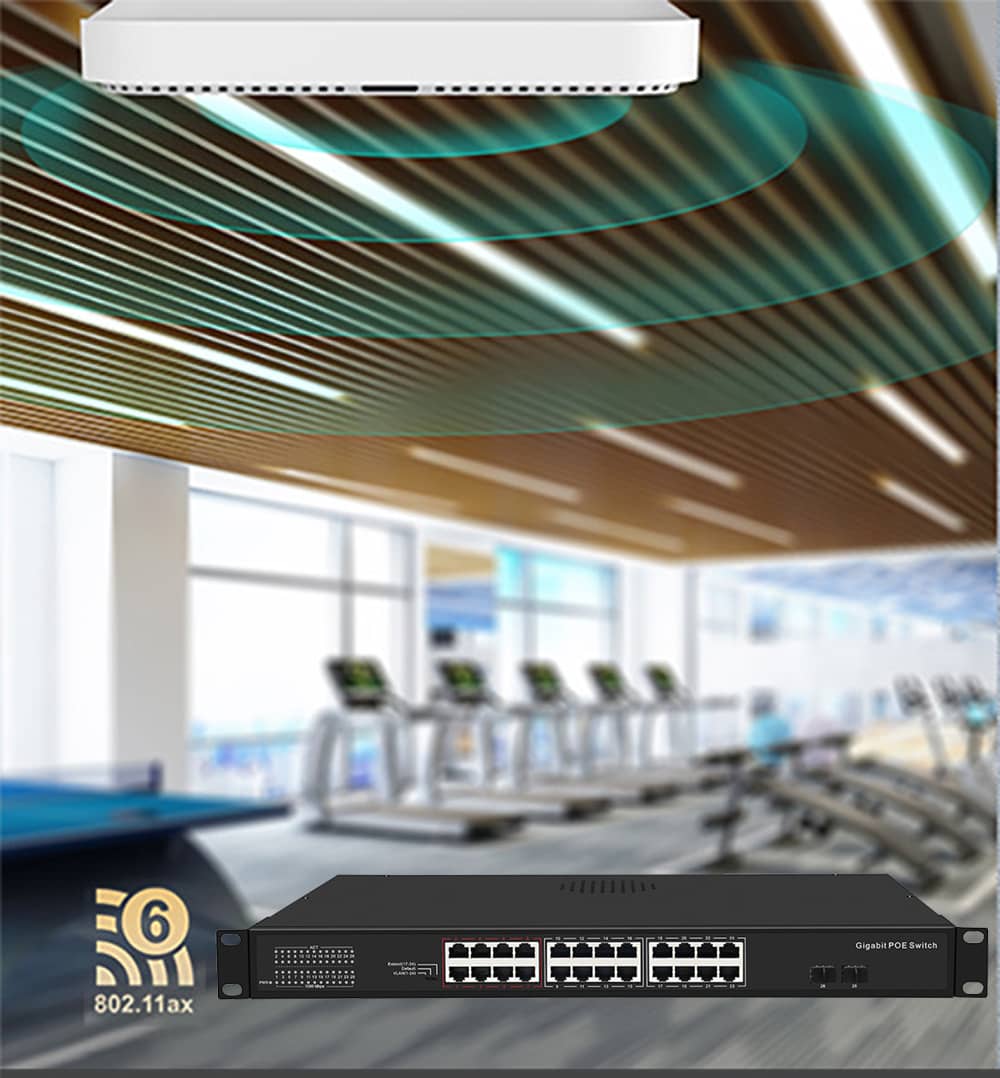 wireless access points mounted on ceilings